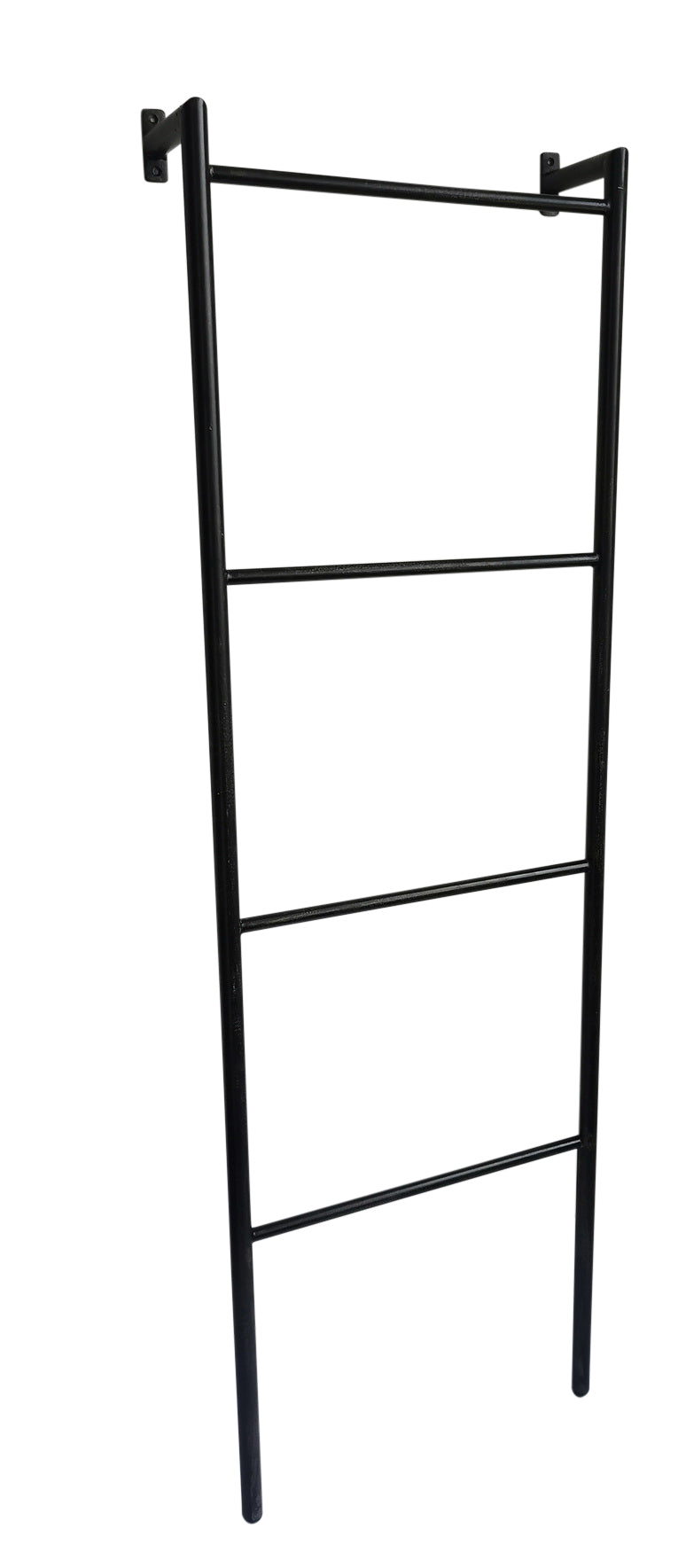 RACK WALL MOUNTED HANGING LADDER IN AGED BLACK High Country Home