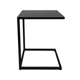 SQUARE COUCH SIDE TABLE IN BLACK IRON