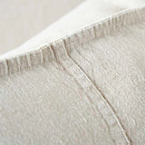 LUCA SQUARE STITCHED LINEN CUSHION IN NATURAL