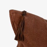 SQUARE HUDSON CORDUROY CUSHION IN CLAY