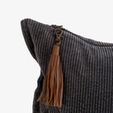 SQUARE HUDSON CORDUROY CUSHION IN MIDNIGHT