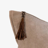 SQUARE HUDSON CORDUROY CUSHION IN NATURAL