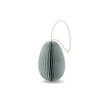 HANDMADE HANGING EASTER EGG DECORATION DUSTY BLUE