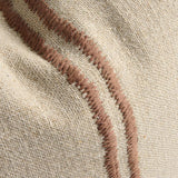 ORION SQUARE LINEN CUSHION IN NATURAL AND CHOCOLATE