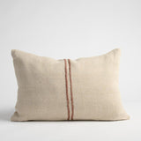ORION RECTANGULAR LINEN CUSHION IN NATURAL AND CHOCOLATE