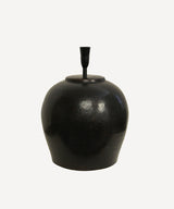 TILBA HAMMERED METAL ROUND TABLE LAMP WITH SHADE
