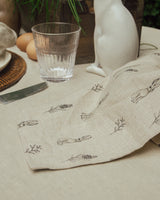 HAROLD NATURAL LINEN EASTER TEA TOWEL