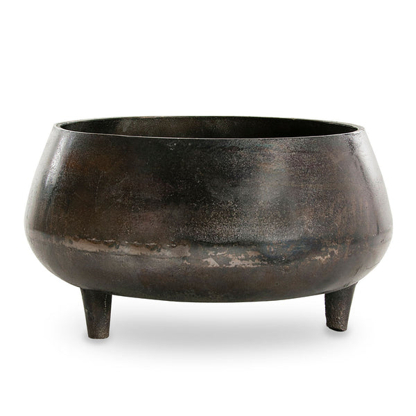 LEO LARGE RUSTIC FOOTED PLANTER POT