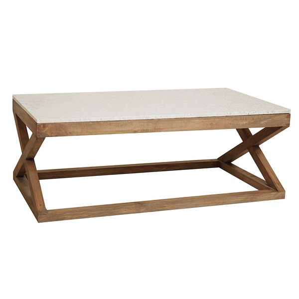 MAINE RECTANGULAR MARBLE COFFEE TABLE