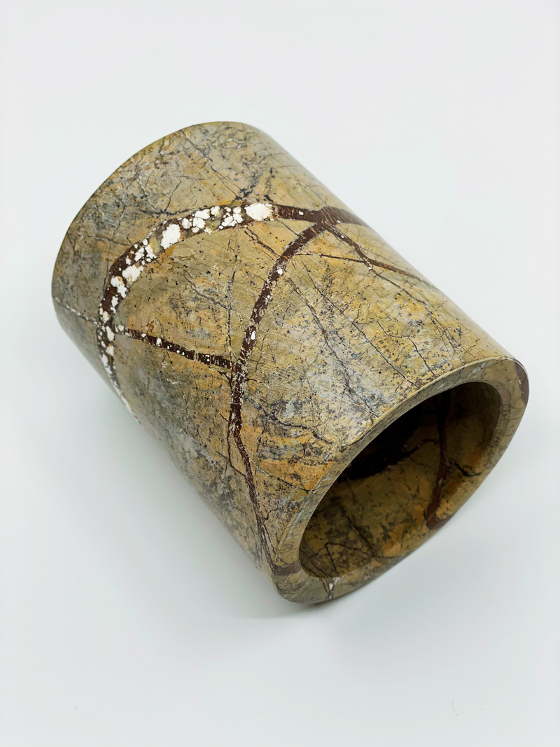 NATURAL FOSSIL STONE TUMBLER