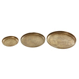 CALVIN BRASS FINISH TRAY SET