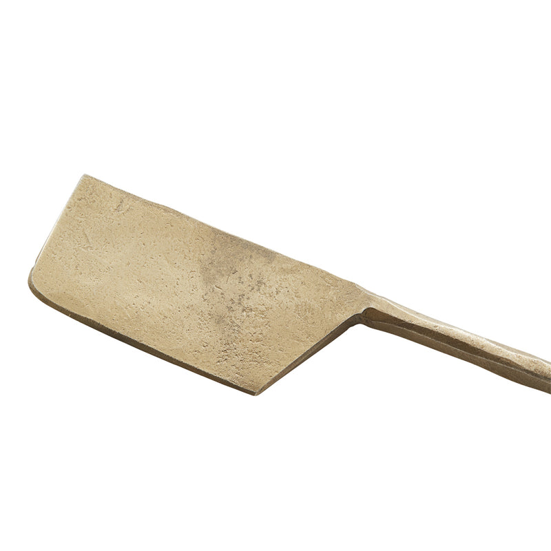 ISA FORGED IRON CHEESE KNIFE IN AGED BRASS