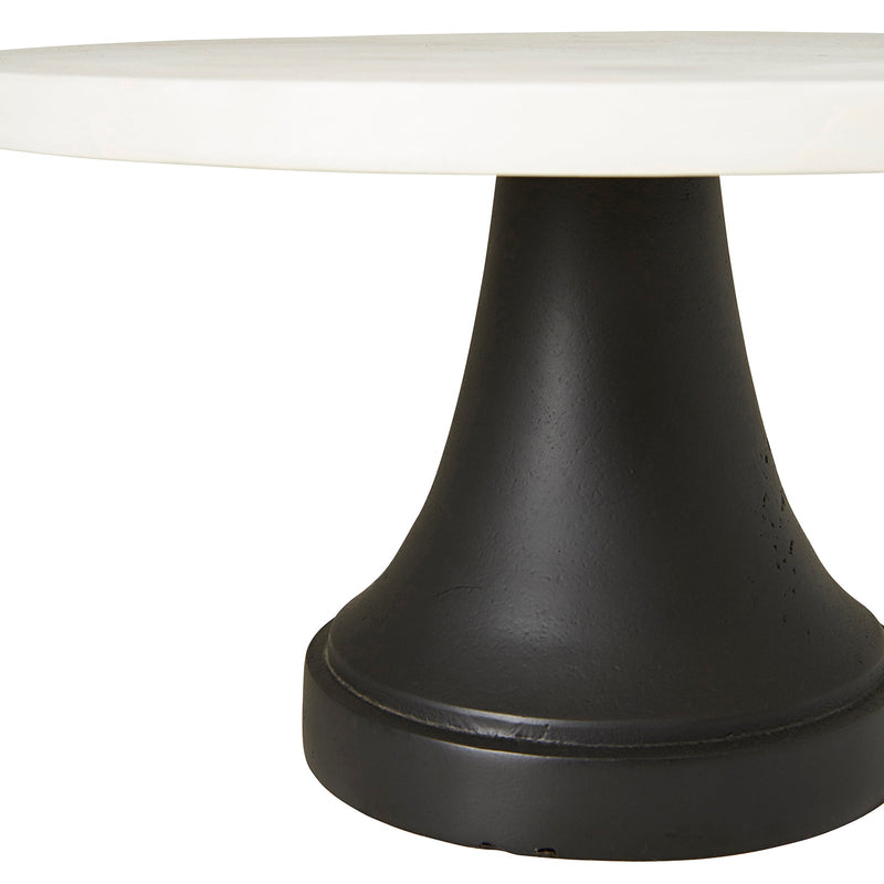 TURA SMALL FOOTED MARBLE CAKE STAND