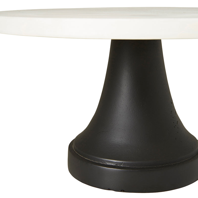 TURA LARGE FOOTED MARBLE CAKE STAND