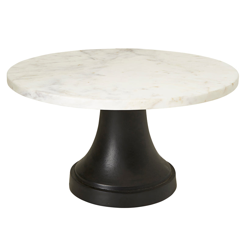 TURA LARGE FOOTED MARBLE CAKE STAND