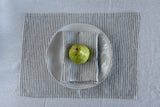 GROVE LINEN NAPKIN SET IN OLIVE AND NATURAL