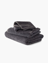 TWEED COLLECTION BATH TOWELS IN CHARCOAL
