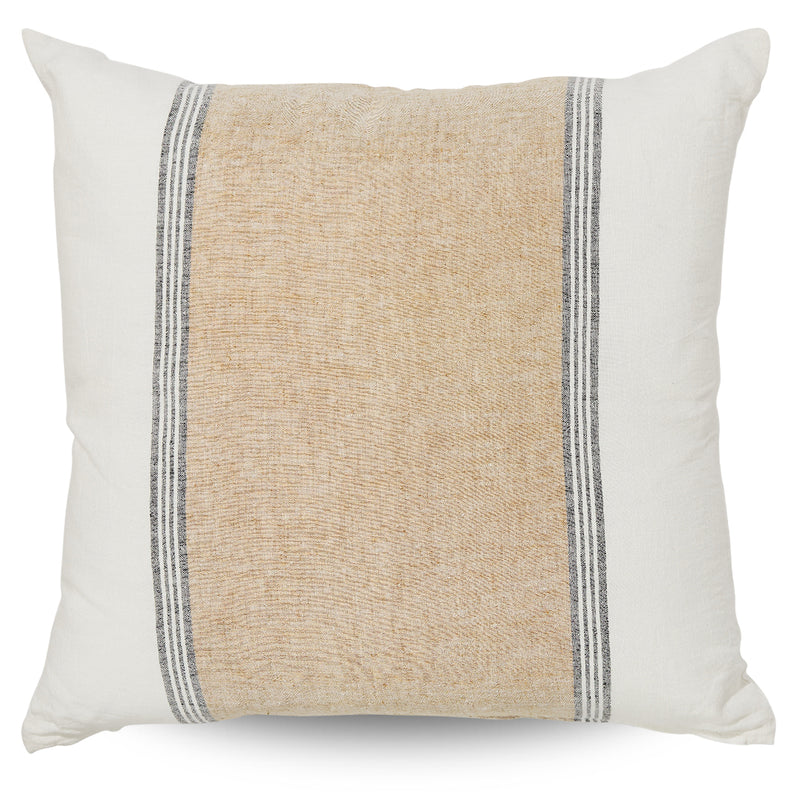 COLWYN SQUARE STRIPED LINEN CUSHION