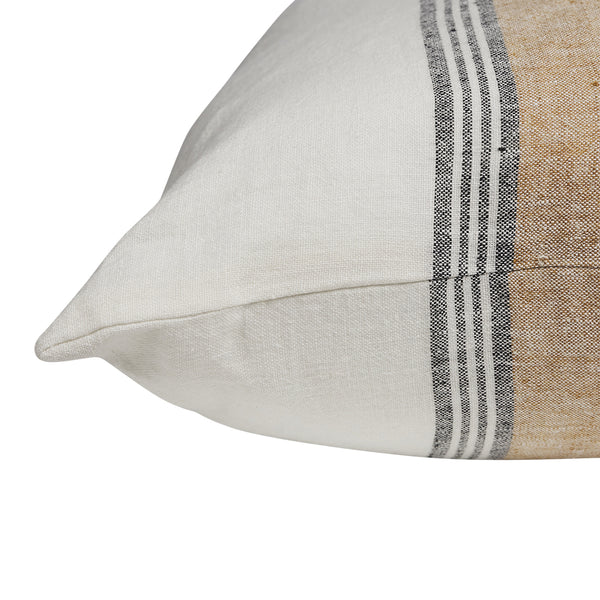 COLWYN SQUARE STRIPED LINEN CUSHION