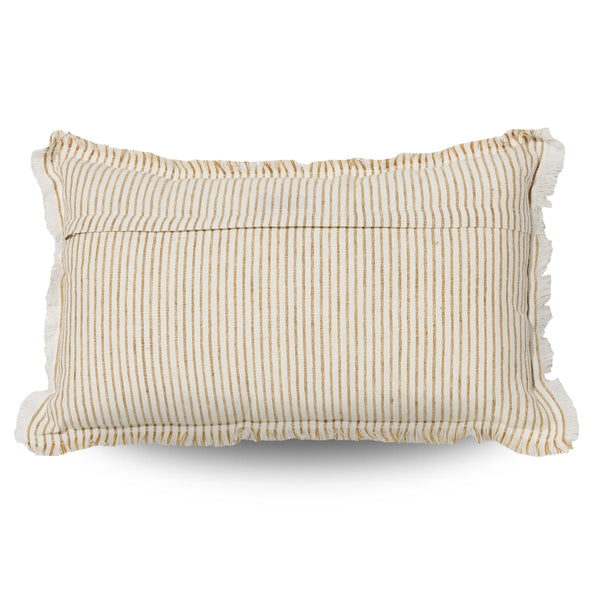 HALE RECTANGULAR TWO TONE STRIPED LINEN CUSHION