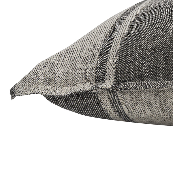 HUTTON RECTANGULAR STRIPED LINEN CUSHION